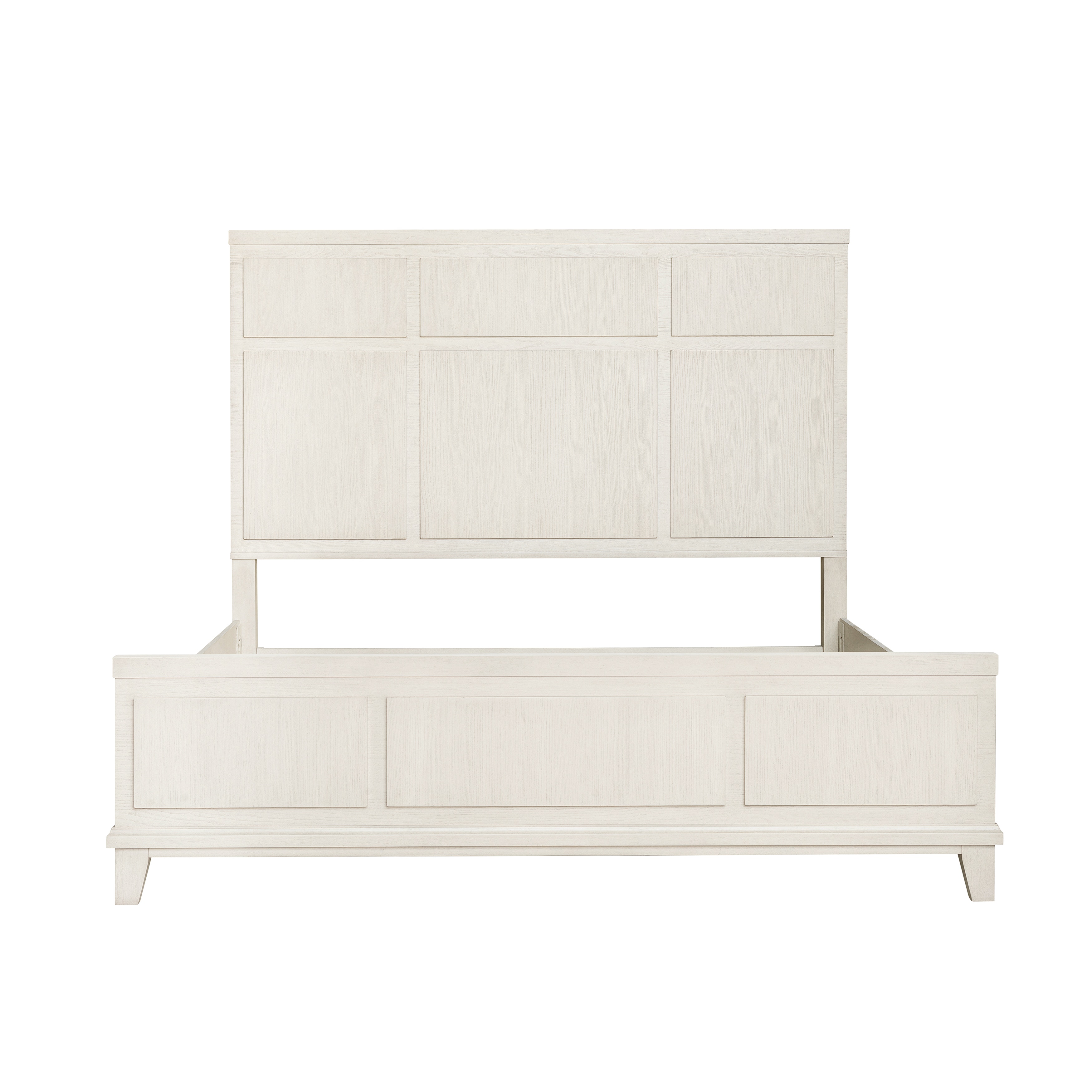 SLF Bedroom Madison Queen Panel Headboard in a Grey-White Wash